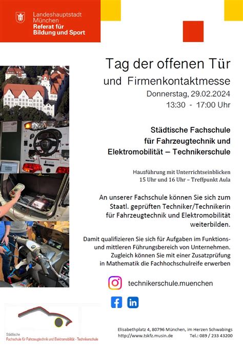 St Dtische Fachschule F R Fahrzeugtechnik Und Elektromobilit T