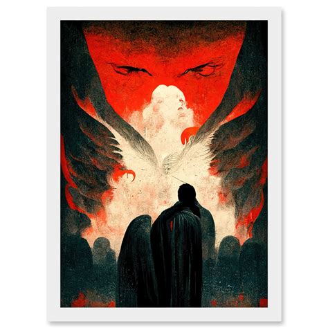 Gates Of Hell Devil Satan Lucifer Evil Artwork Framed Wall Art Print A4 ...