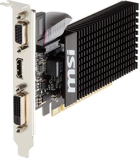 MSI Tarjeta De Video NVIDIA GeForce GT 710 GT 710 1GD3H LP 1GB