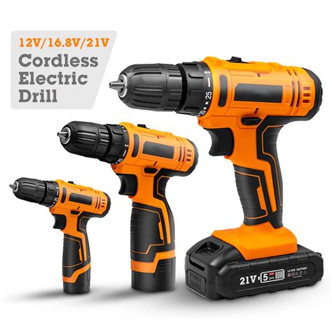 Electric Variable Speed Power Drills Rechargeable Cordless Drill