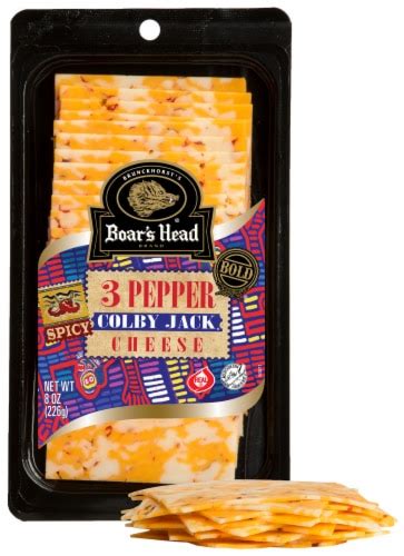 Boars Head 3 Pepper Colby Jack Cheese 8 Oz Frys Food Stores