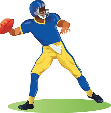 Throwing Football Illustrations Royalty Free Vector Graphics And Clip