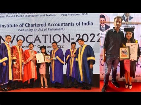 ICAI Convocation 2022 Kolkata Best Day Ever CA Kajal Kala