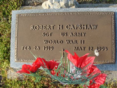 Robert Harold Capshaw 1919 1995 Find A Grave Memorial