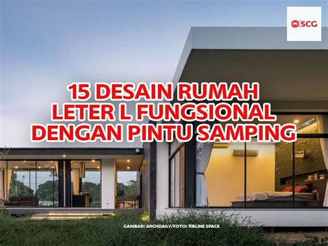 15 Desain Rumah Leter L Fungsional Dengan Pintu Samping