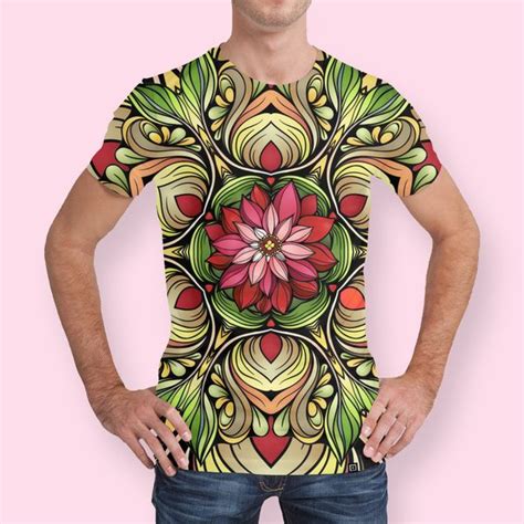 «ornamented Flowers Mens All Over T Shirt By Mikart Exclusive