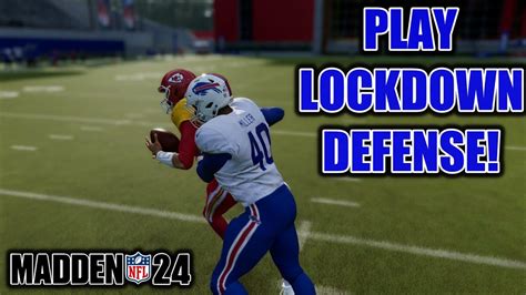 HOW TO PLAY LOCKDOWN DEFENSE IN MADDEN 24 YouTube