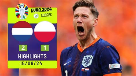 Poland Vs Netherlands 1 2 Highlights Extended Goals Uefa Euro 2024 Video Dailymotion