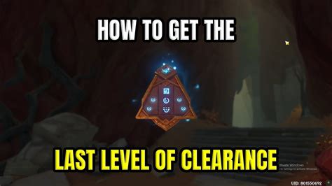 How To Get The Last Level Of Clearance On Scarlet Sand Slate Genshin