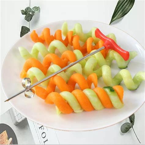 2 PCS Set Fruit Vegetable Spiral Knife Diyosworld