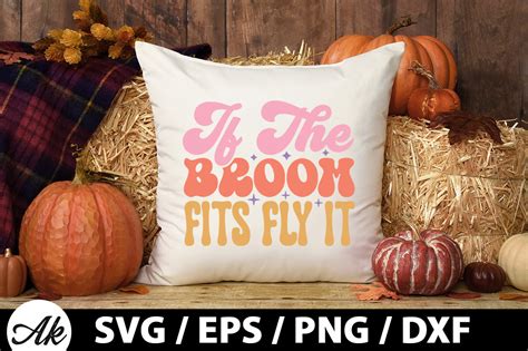 If The Broom Fits Fly It Retro SVG Graphic By Akazaddesign Creative