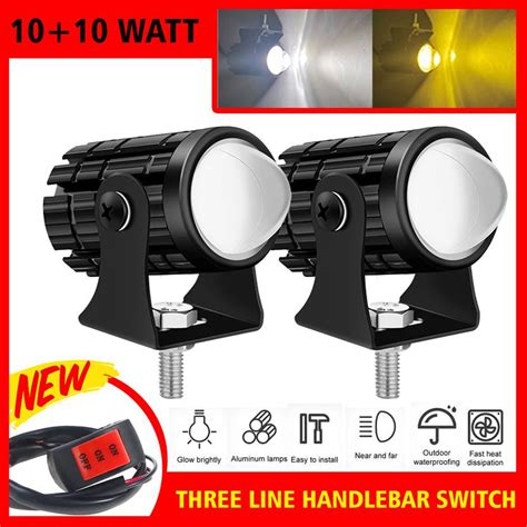 otoroys spotlights mini projector fog light front driving lampwith