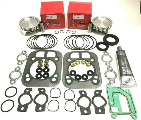 Overhaul Kit Includes Pistons With Rings Gasket Set Crankcase Sealer