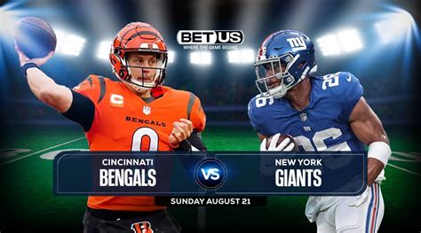 Cincinnati Bengals Vs New York Giants