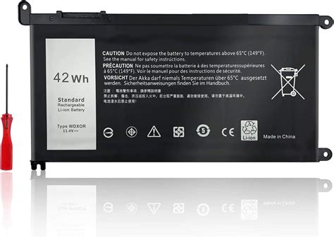 Amazon NATNO WDX0R Laptop Battery For Dell Inspiron 13 5000 13