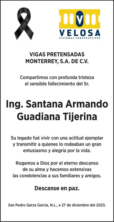 Armando Guadiana Tijerina Obituario Esquela