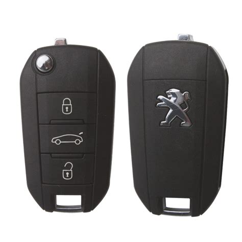 Peugeot Button Remote Key Fob With Chip Evolution Gt