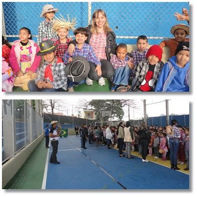 Escola André Nunes Júnior - Escola Estadual André Nunes Júnior: Inauguração da quadra em clima ...
