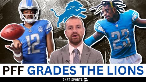 Detroit Lions News PFF Grades Offseason Ft Hendon Hooker Jahmyr