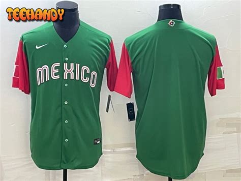 Mexico Green Red 2023 World Baseball Classic Jersey