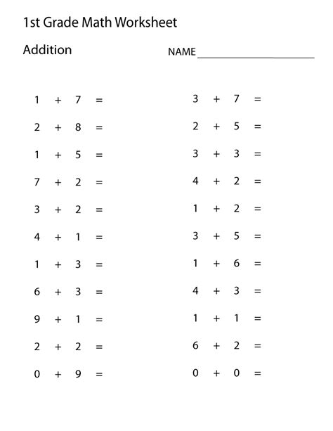 St Grade Learning Worksheets Math