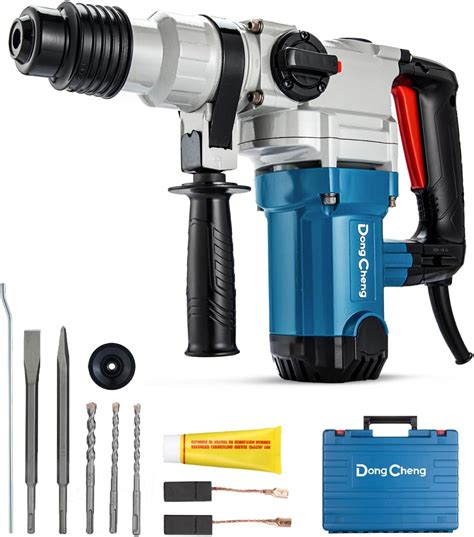 Dongcheng 1 1 8 Inch Sds Plus Rotary Hammer Drill With Safety Clutch 9 2 Amp Heavy Duty Corded