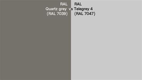 RAL Quartz Grey Vs Telegrey 4 Side By Side Comparison