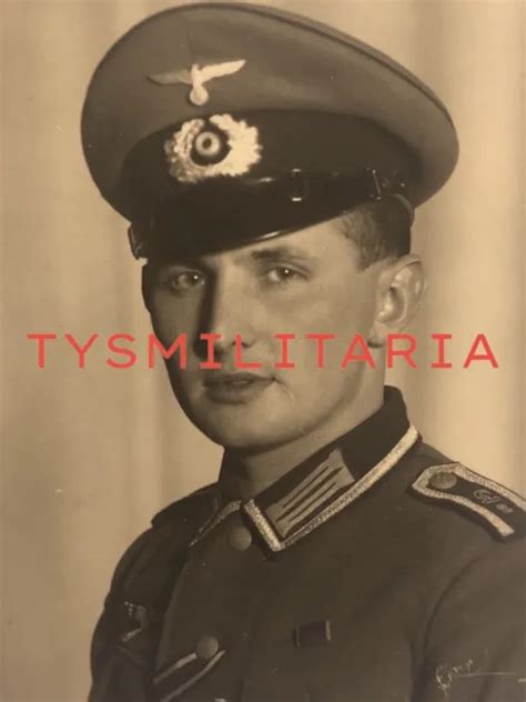 Original Ww2 Photo German Waffen Ss Soldier In Uniform Portrait Eur 25