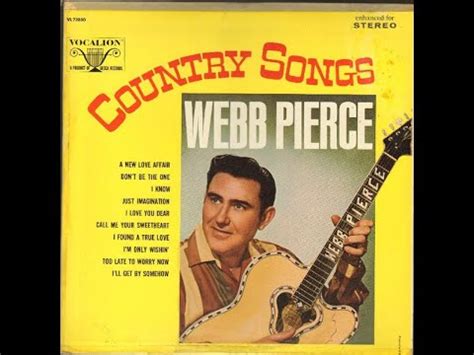 Webb Pierce Country Songs YouTube