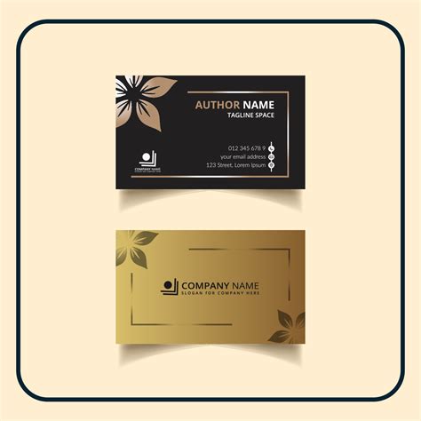 Corporate Modern Minimal Luxury Business Card Or Visiting Card Design