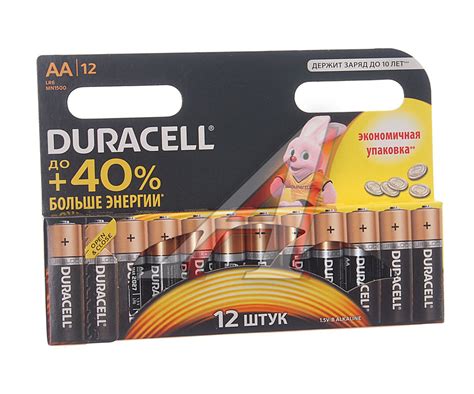 Батарейка Aa Lr6 1 5v блистер 12шт цена за 1шт Alkaline Basic Duracell Lr6n 12bl купить