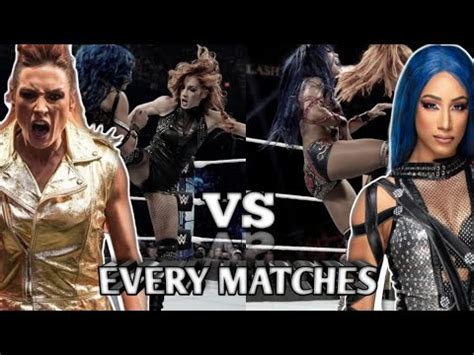 EVERY SASHA BANKS VS BECKY LYNCH MATCHES YouTube