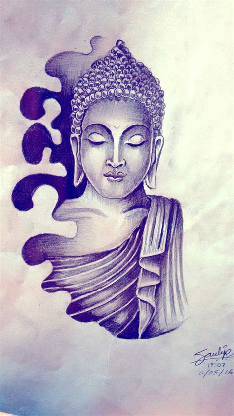 Lord Buddha Tattoo Drawing By Artist Sandip Uttam At Boldtattoostudio