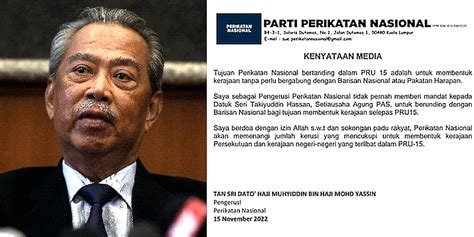 Muhyiddin Never Authorized Takiyuddin To Negotiate A Joint Govt With