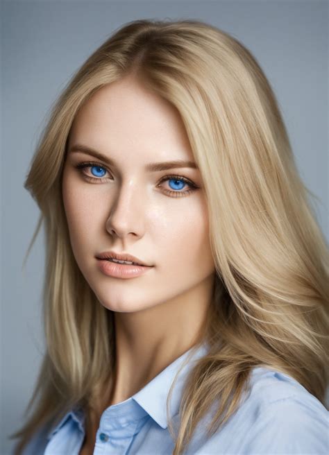 Lexica Russian Businesswoman Age 25 Blue Eyes Blond Medium Lenght Hair Wearing A Shirt