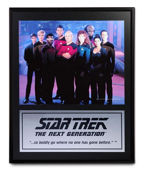 Star Trek: TNG Mounted Cast Plaques