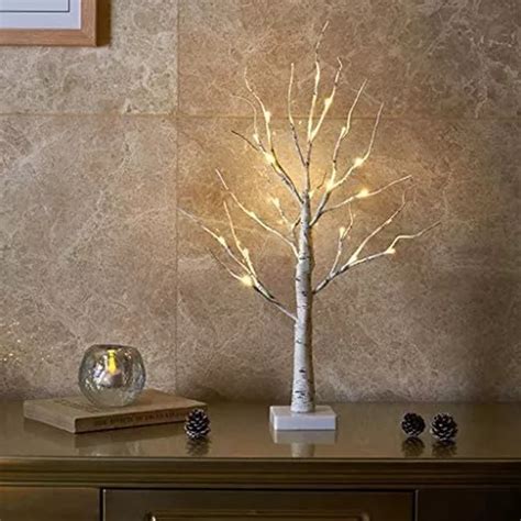 Árbol De Navidad Con 24 Luces Led Blanco Cálido Blanco MercadoLibre