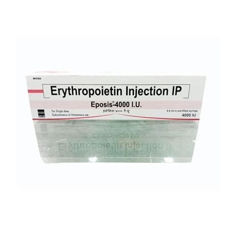 Eposis Iu At Rs Piece Erythropoietin Injection In Palakkad