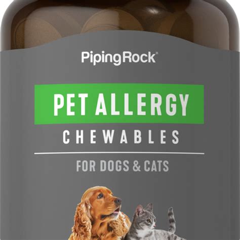 Pet Allergy for Dogs & Cats, 100 Chewable Tablets