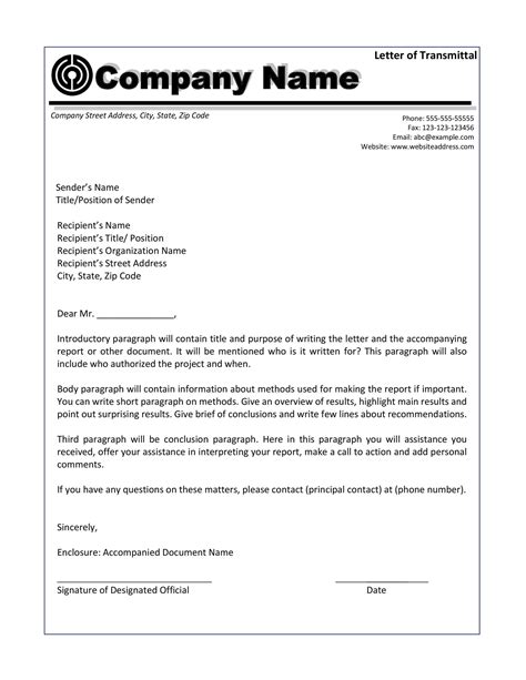 How To Write A Transmittal Email Affleck Letter