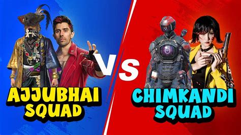 Ajjubhai Random Squad Vs Chimkandi Squad Overpower Funny Gameplay Cs