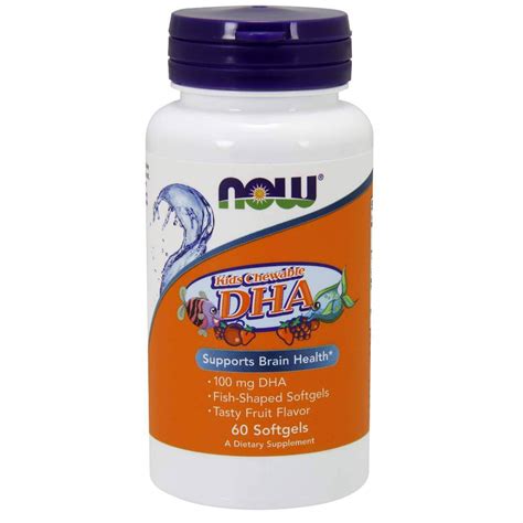 Now Dha 100mg 60 Softgels مكمل غذائي لدعم صحة الدماغ