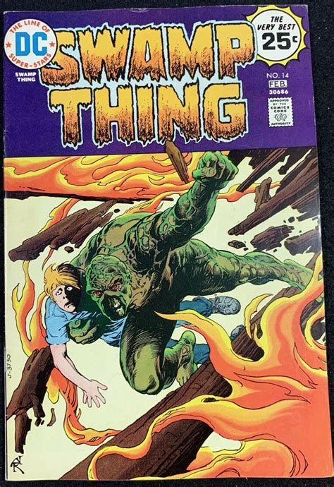 Swamp Thing 1972 14 VF 7 5 Nestor Redondo StoryArt