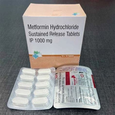 Metformin Hydrochloride Sustained Release Tablets For High Blood Sugar