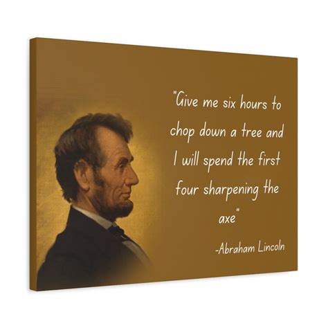 Abraham Lincoln Wall Art, Abraham Lincoln Canvas, Inspirational Quote ...