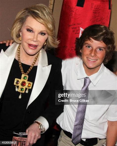 Joan Rivers and her grandson Cooper Endicott pose backstage at the... News Photo - Getty Images