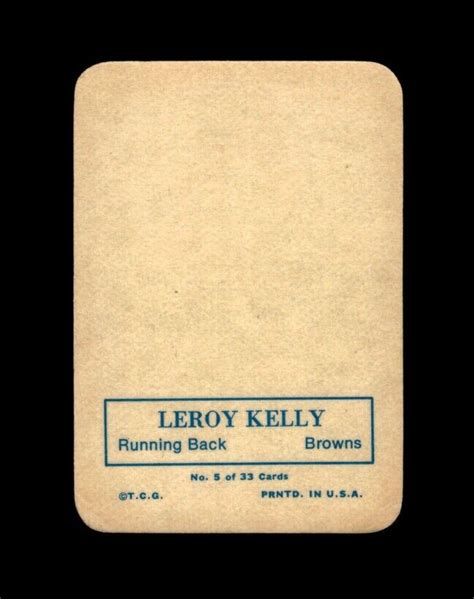 Topps Glossy Inserts Set Break Leroy Kelly Ex Exmint Gmcards