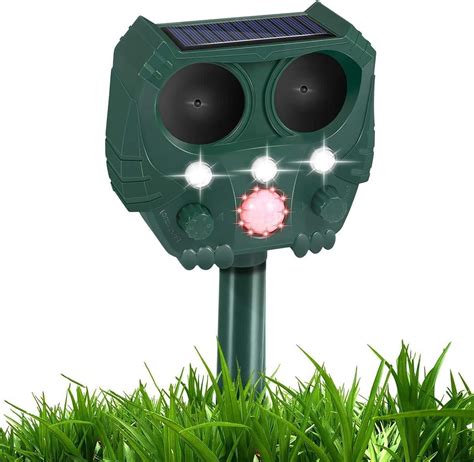 Buy Ultrasonic Cat Deterrent, Solar Animal Deterrent with Motion Sensor ...