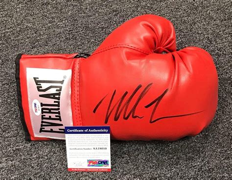 D312044 Mike Tyson Signed Everlast Boxing Glove Auto Autograph Coa Hof