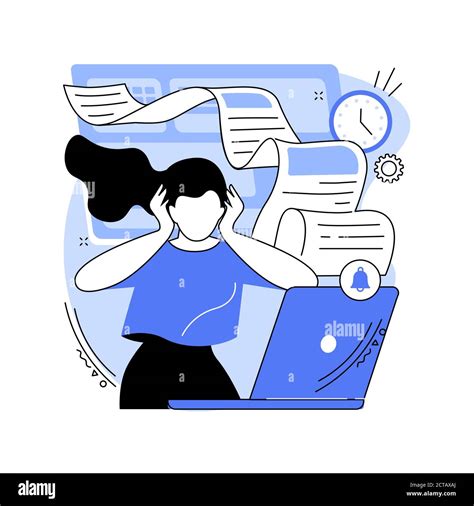 Work Pressure Abstract Concept Vector Illustration Stock Vector Image